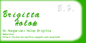 brigitta holop business card